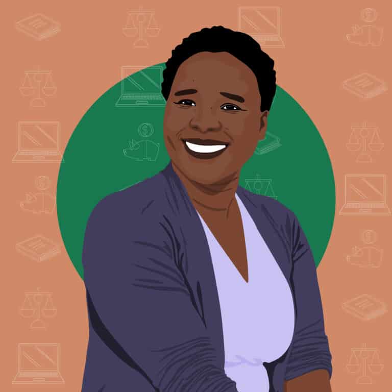 Portrait illustré d'Anande Mirisho