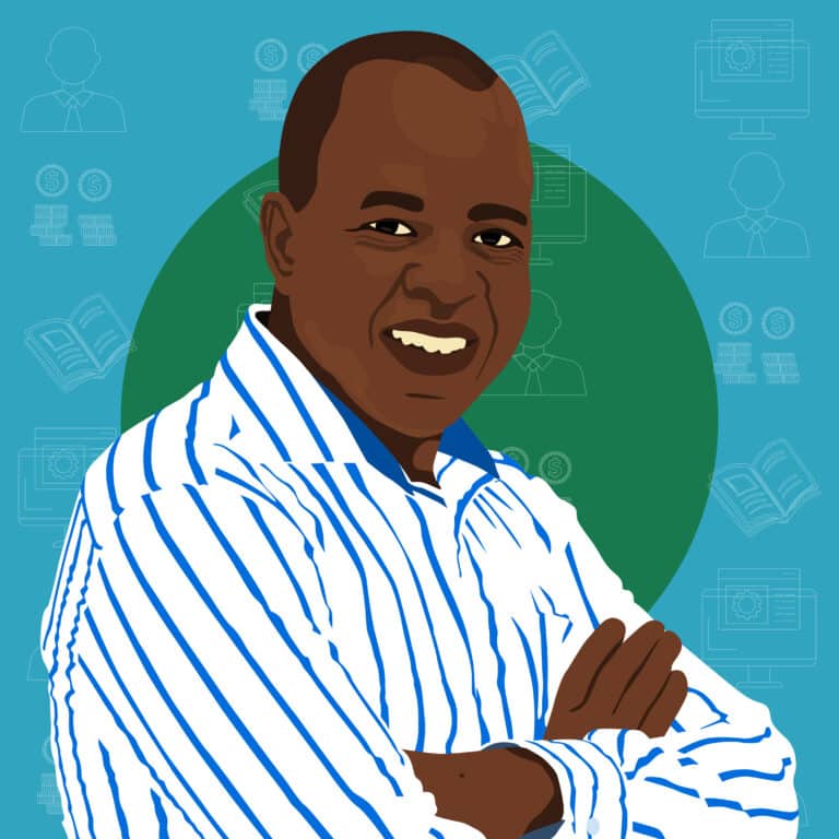 Portrait illustré de Charles Odhiambo