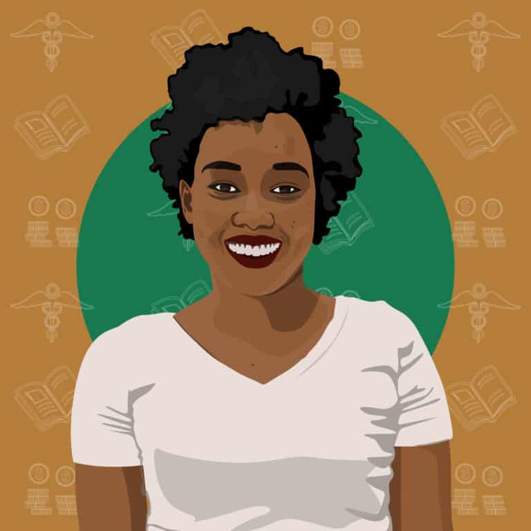 Portrait illustré de Cynthia Manirambona
