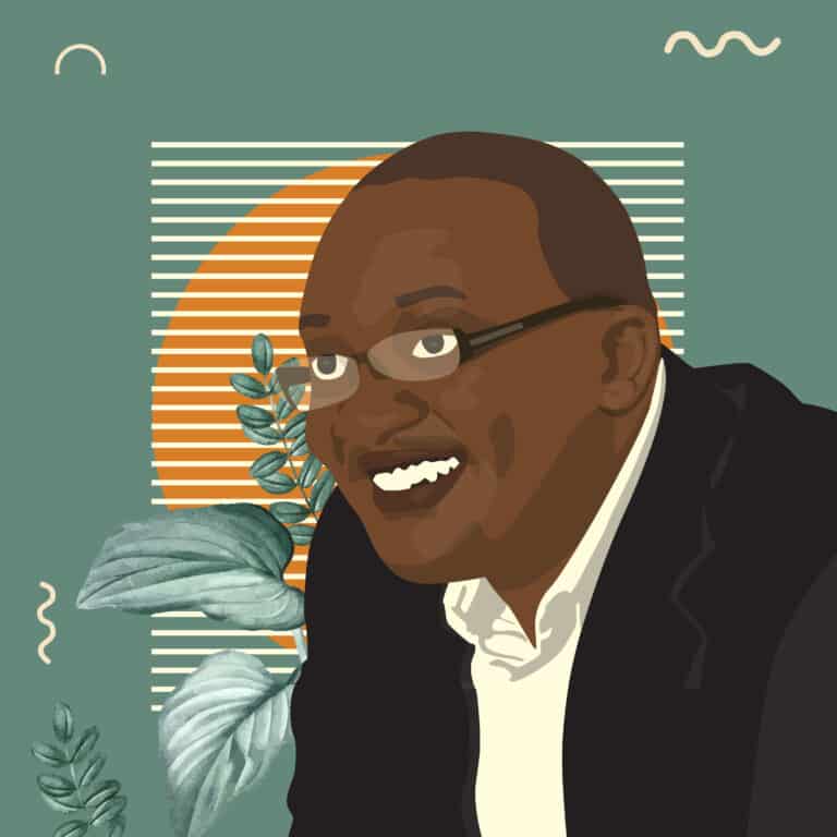 Un portrait illustré de Dan Ogola