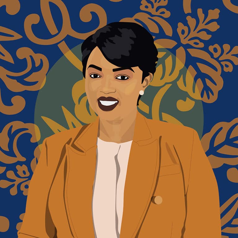 Portrait illustré de Delphine Uwamahoro