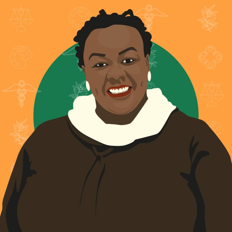 Portrait illustré de Jedidah Maina
