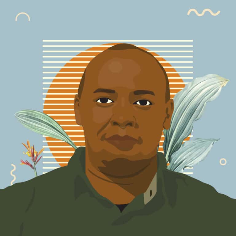 Portrait illustré de Joel Mutuku