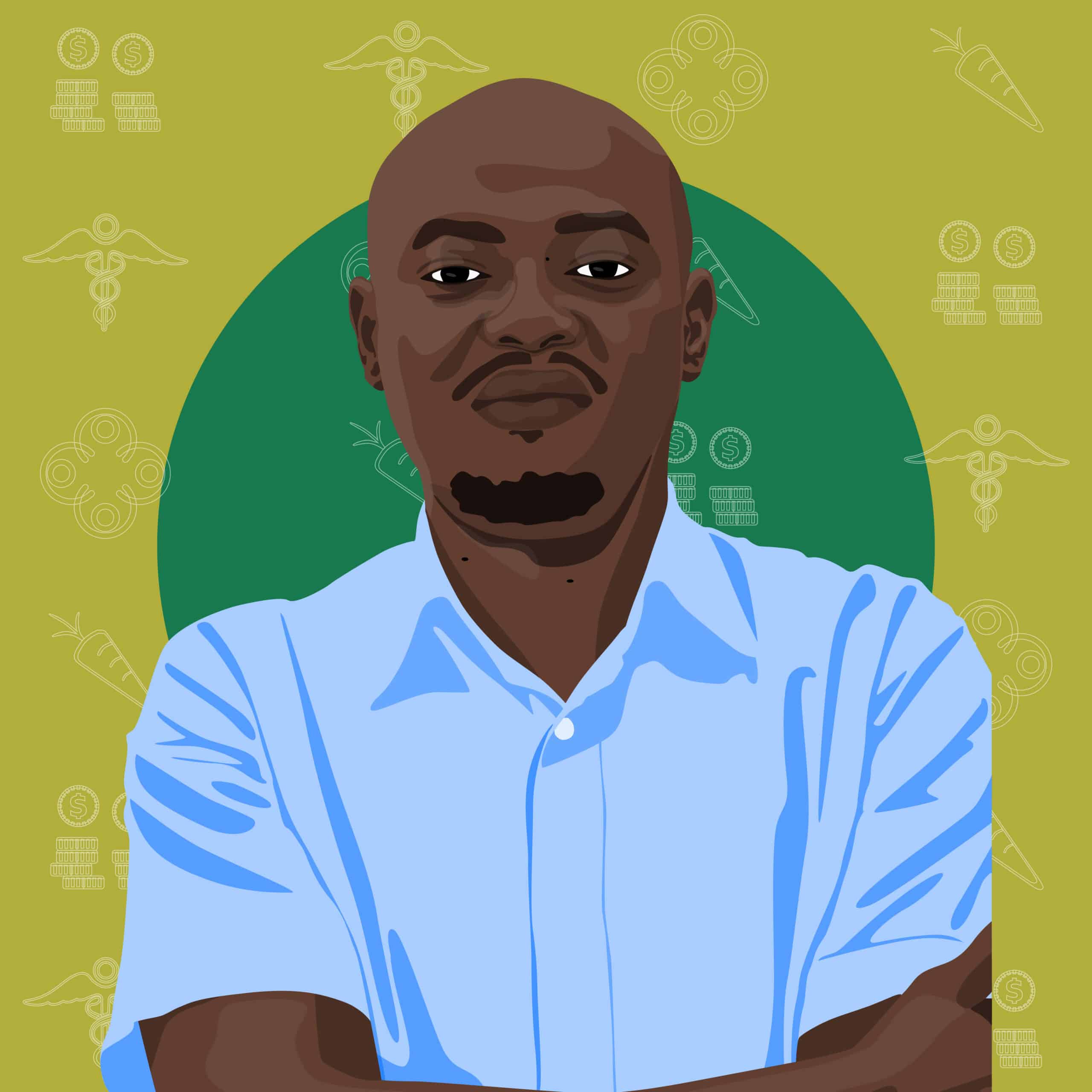 Portrait illustré de Joseph Nkurunziza