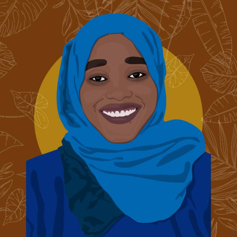 Portrait illustré de Mariam Abdalla