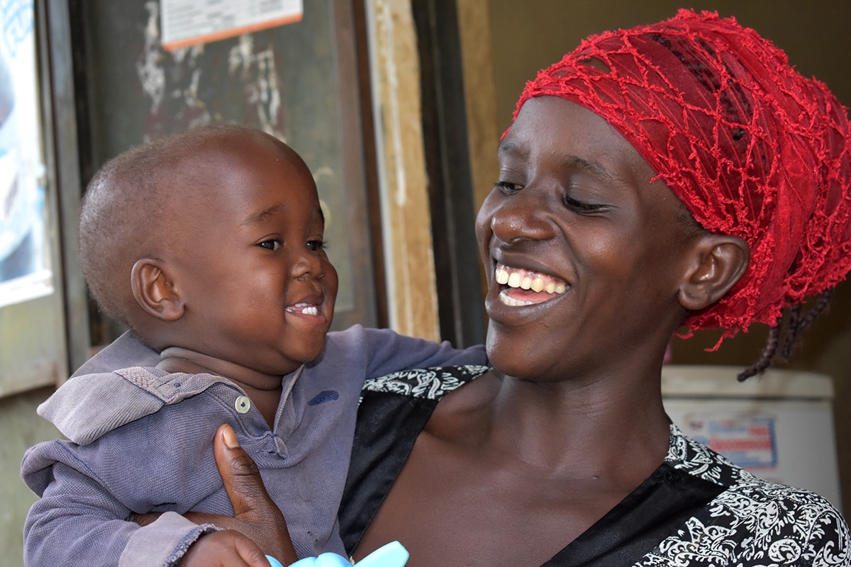 An African mother and child full of smiles