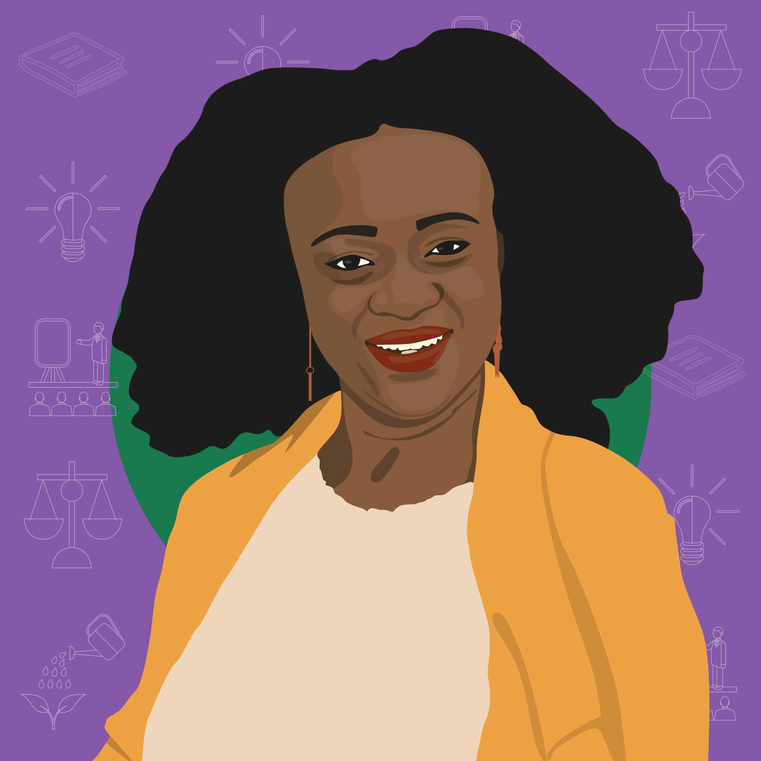 Un portrait illustré de Sarah Lindeire