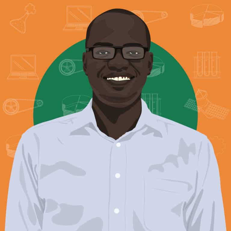 An illustrated portrait of Solomon King Benge