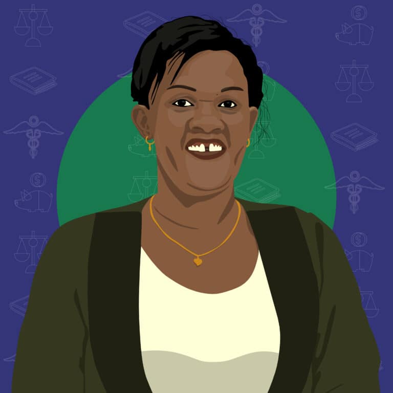 Portrait illustré de Spès Nihangaza