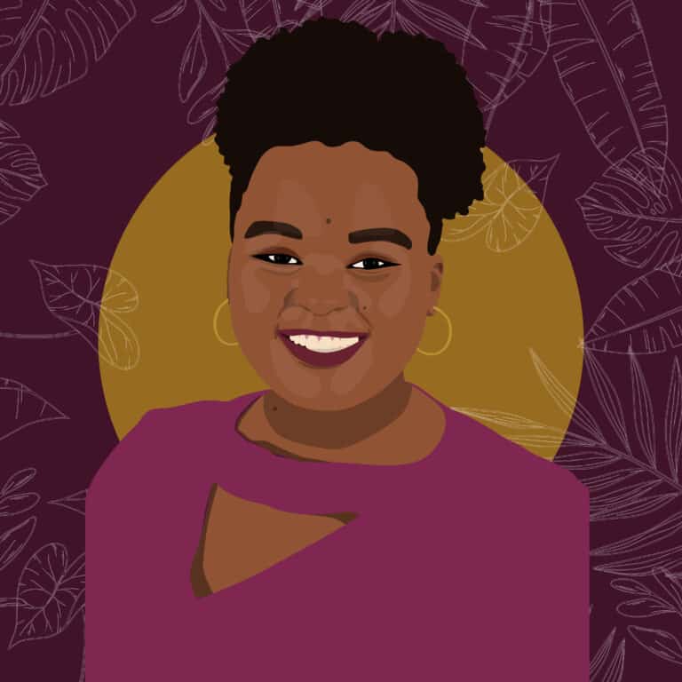 Un portrait illustré de Christelle Kwizera